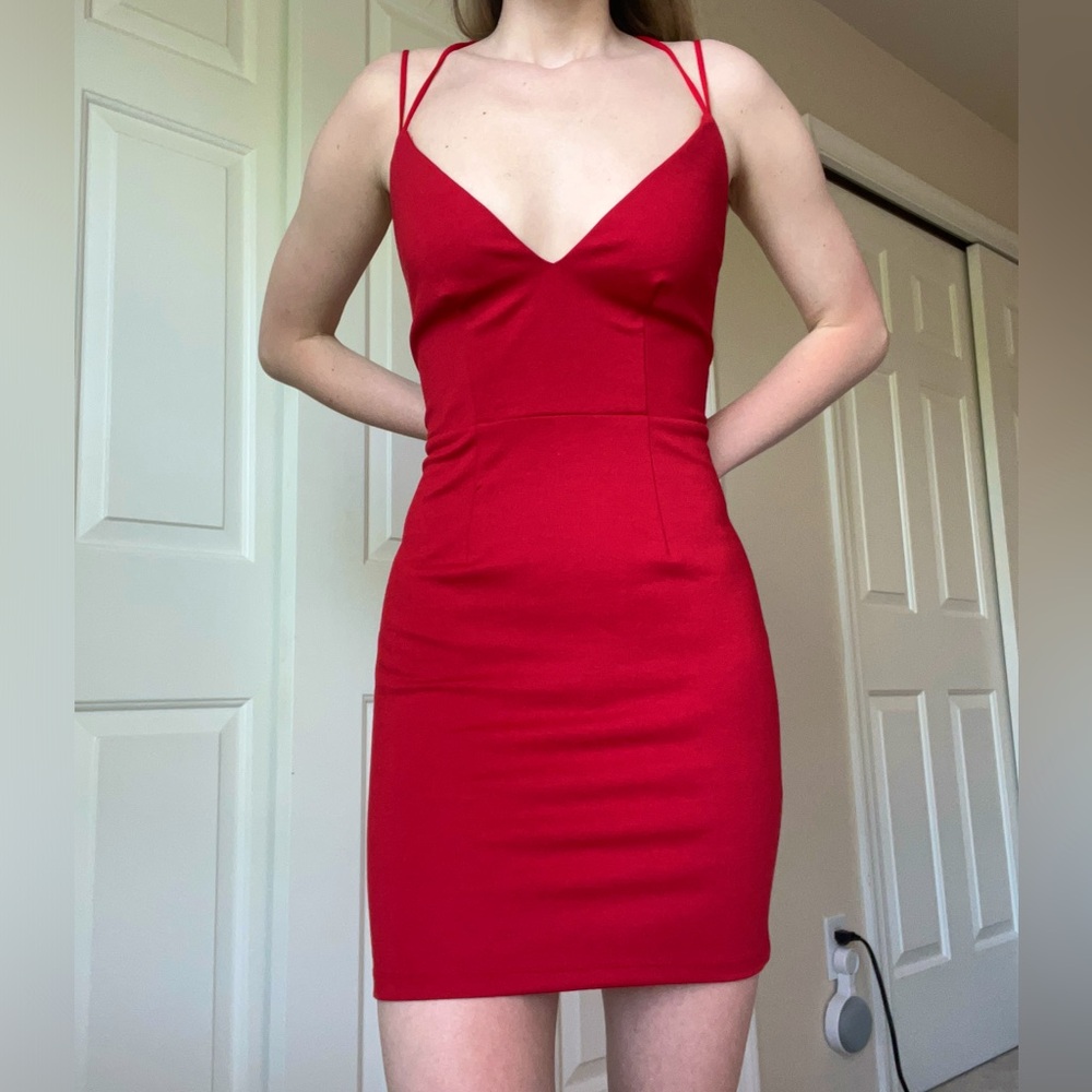 TOBI Mini Red Homecoming Dress
